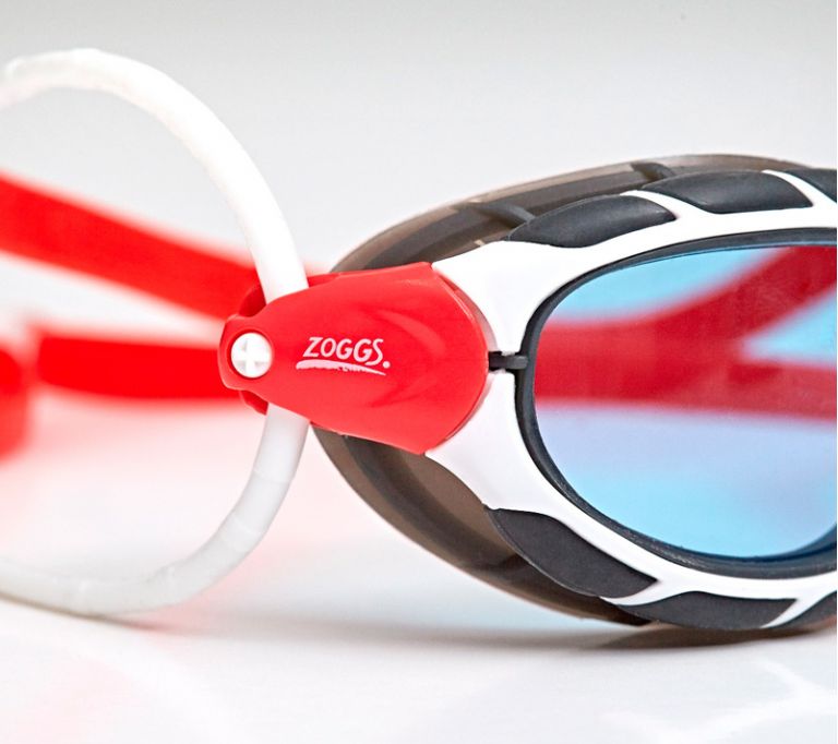 Очки Zoggs Predator R, white/red/blue