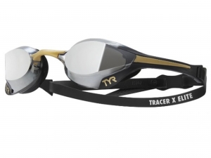 Очки TYR Tracer-X Elite Racing Mirrored, black/gold