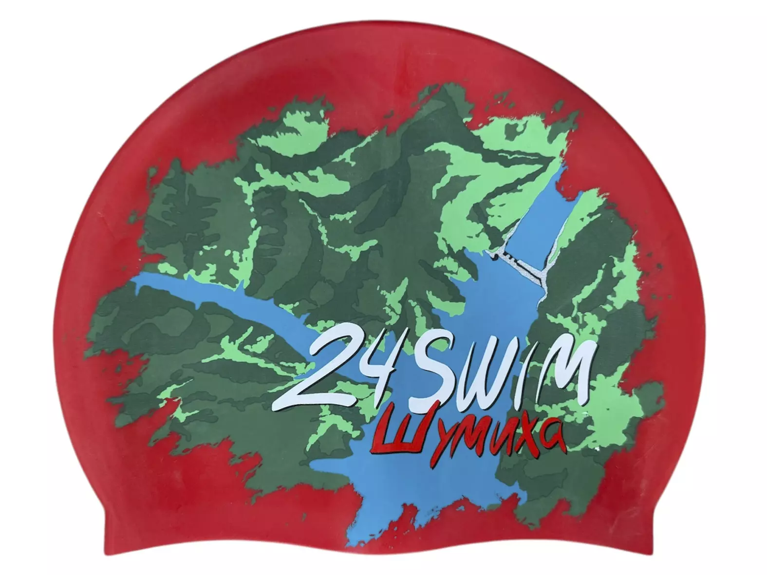 Шапочка 24swim Шумиха красная